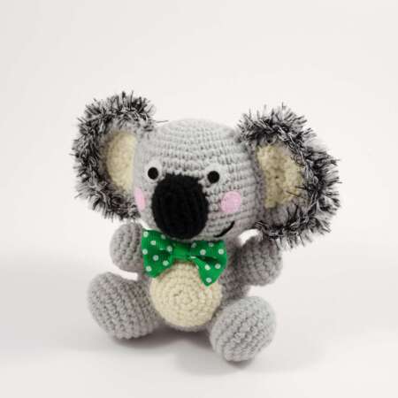 crochet ben the koala front view