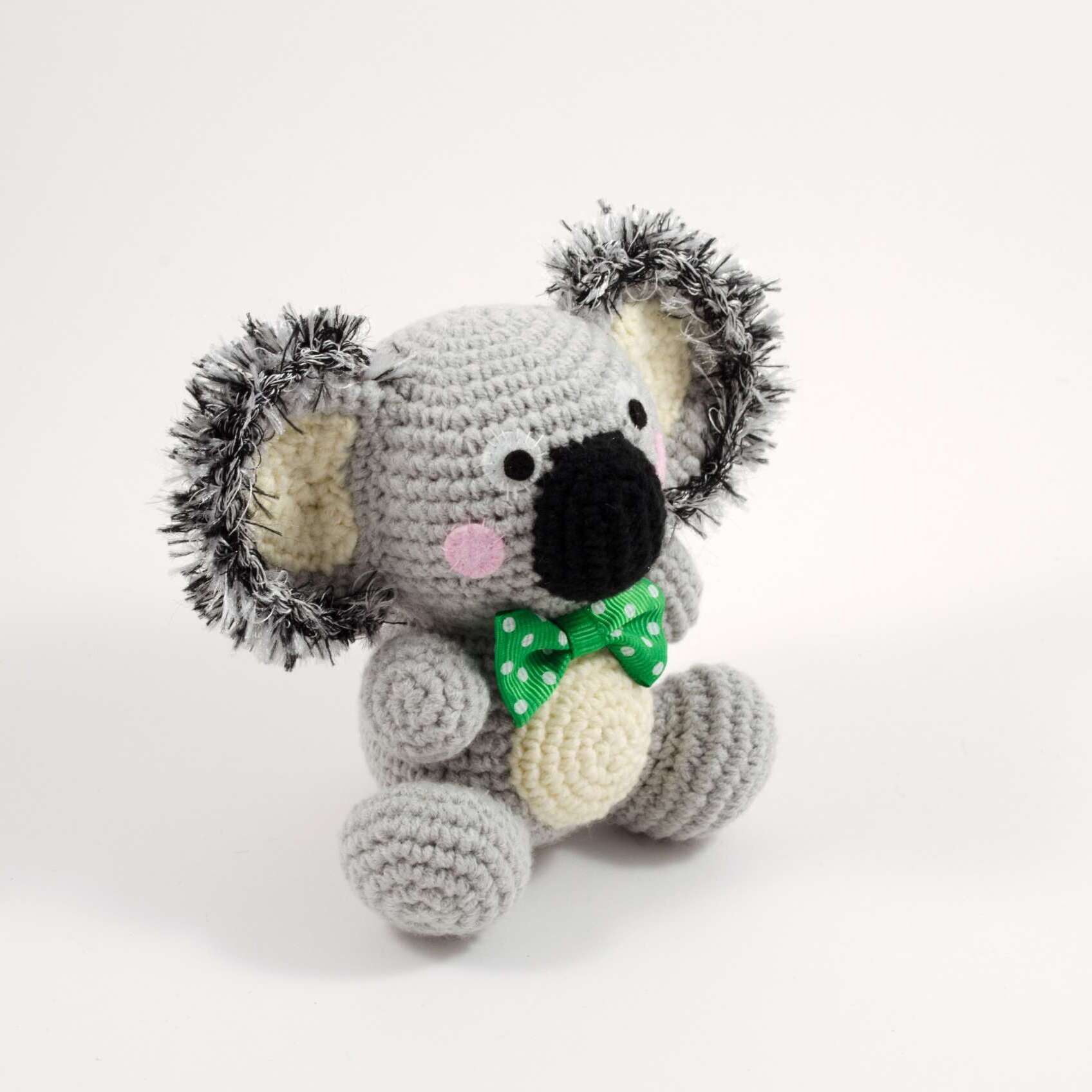 crochet ben the koala side view