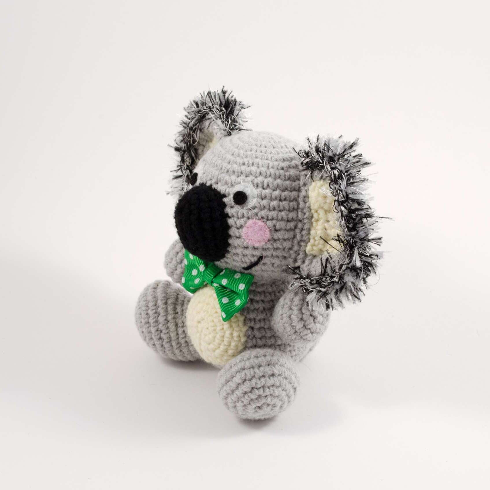 crochet ben the koala side view