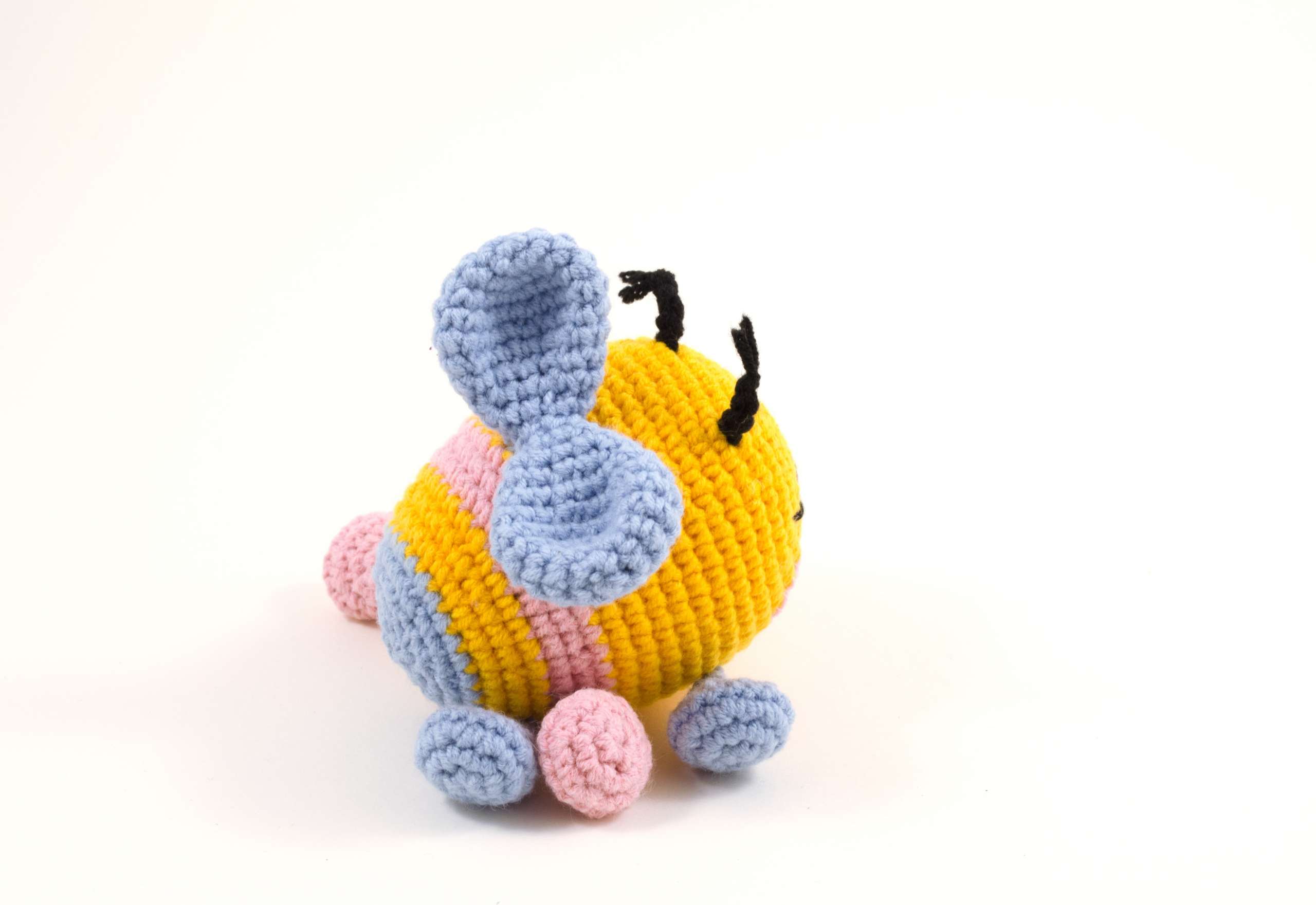 crochet bibi the bee side view