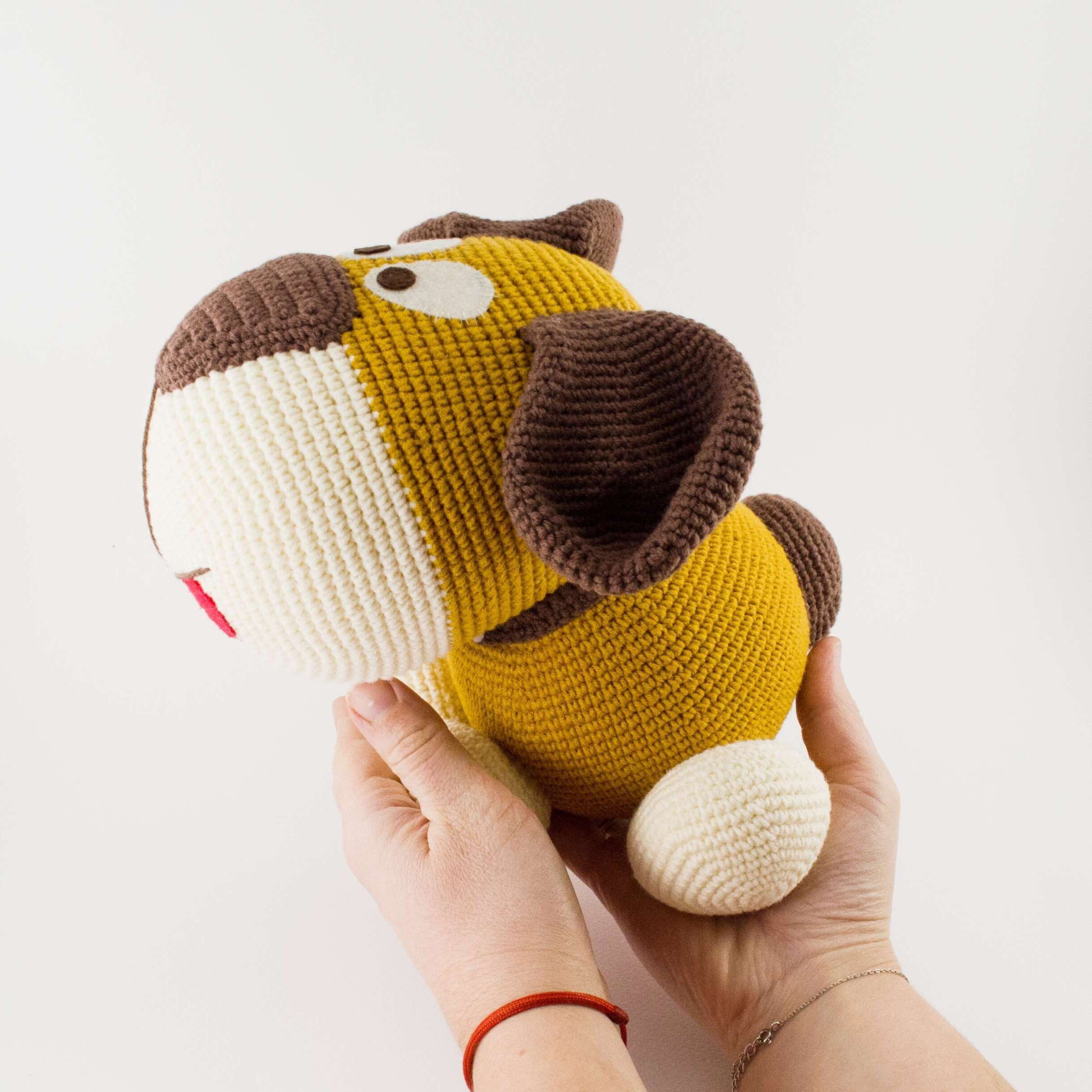 big crochet puppy dog