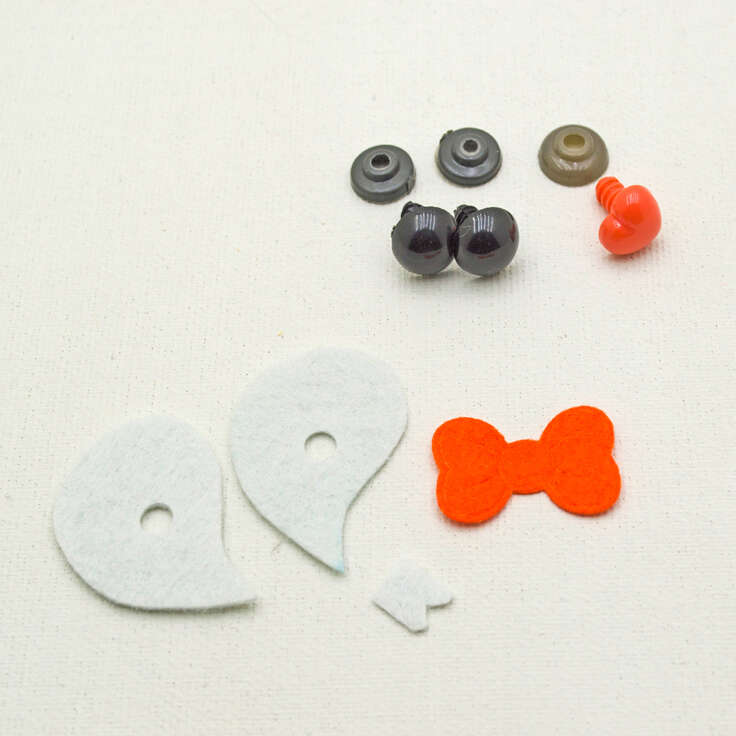 crochet squirrel diy kit supplies