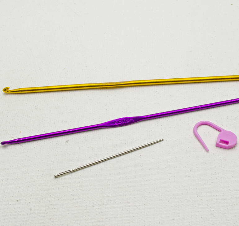 crochet squirrel diy kit supplies