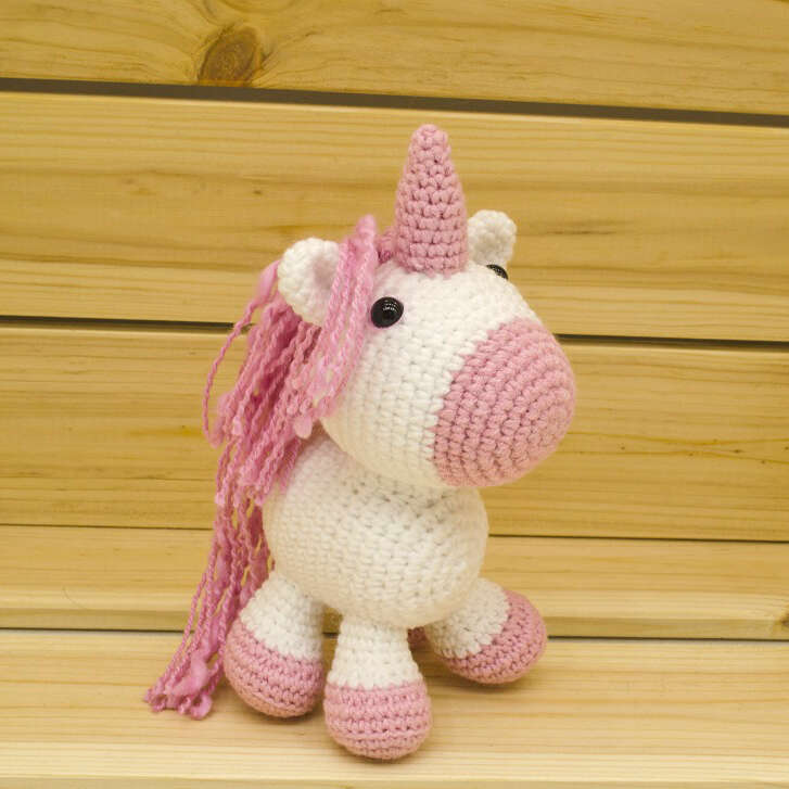 handmade pink unicorn doll