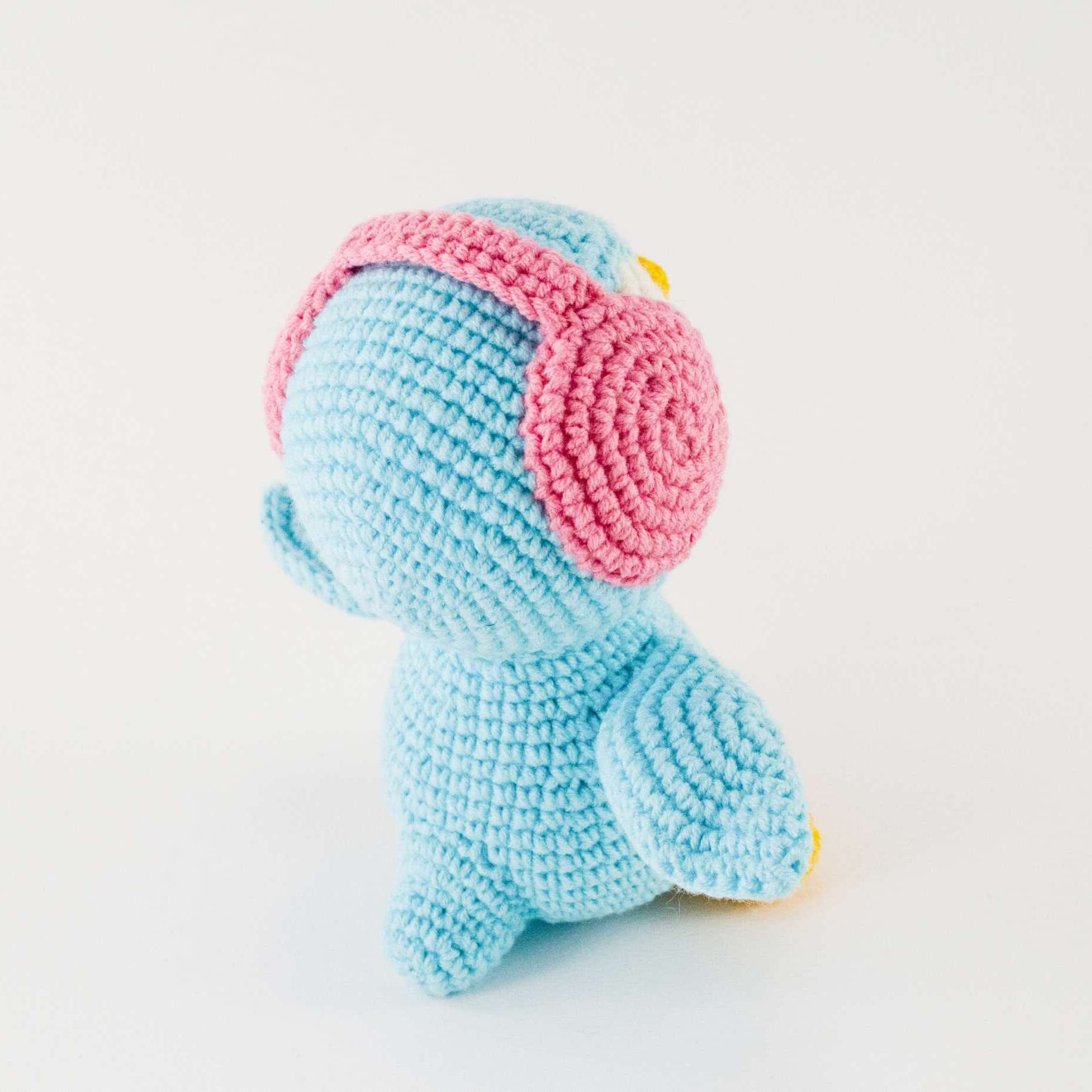crochet blue penguin