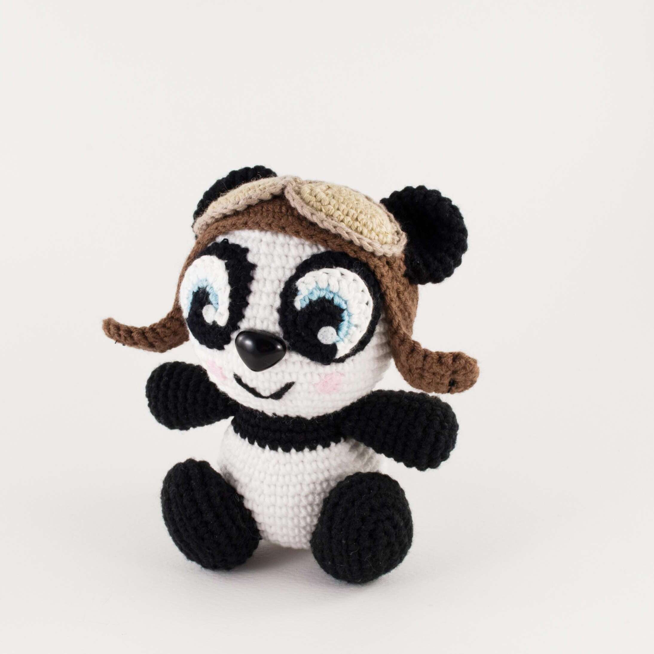 crochet panda front view