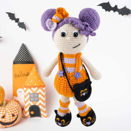 Pumpkin, the Halloween Girl Crochet Pattern