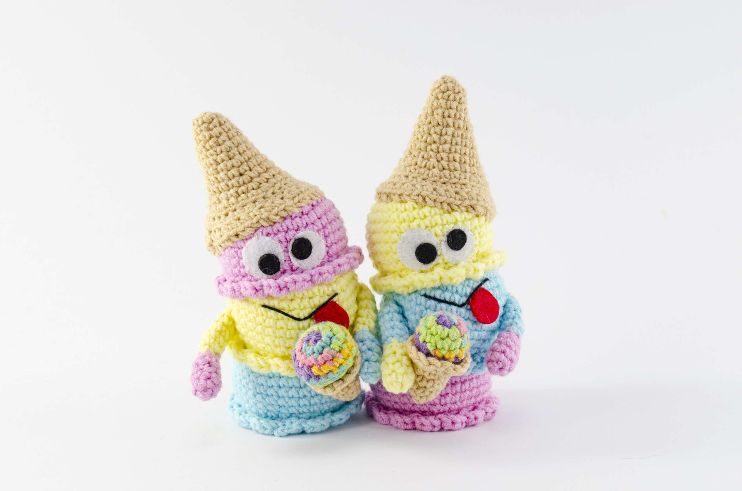 Crochet Ice Cream Funny Monster Pattern