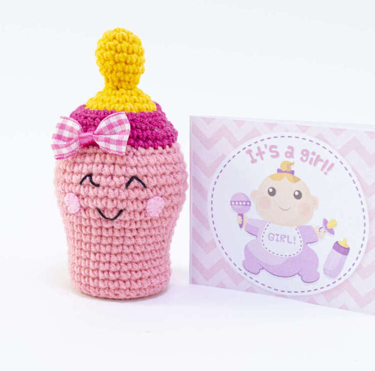 crochet baby bottle