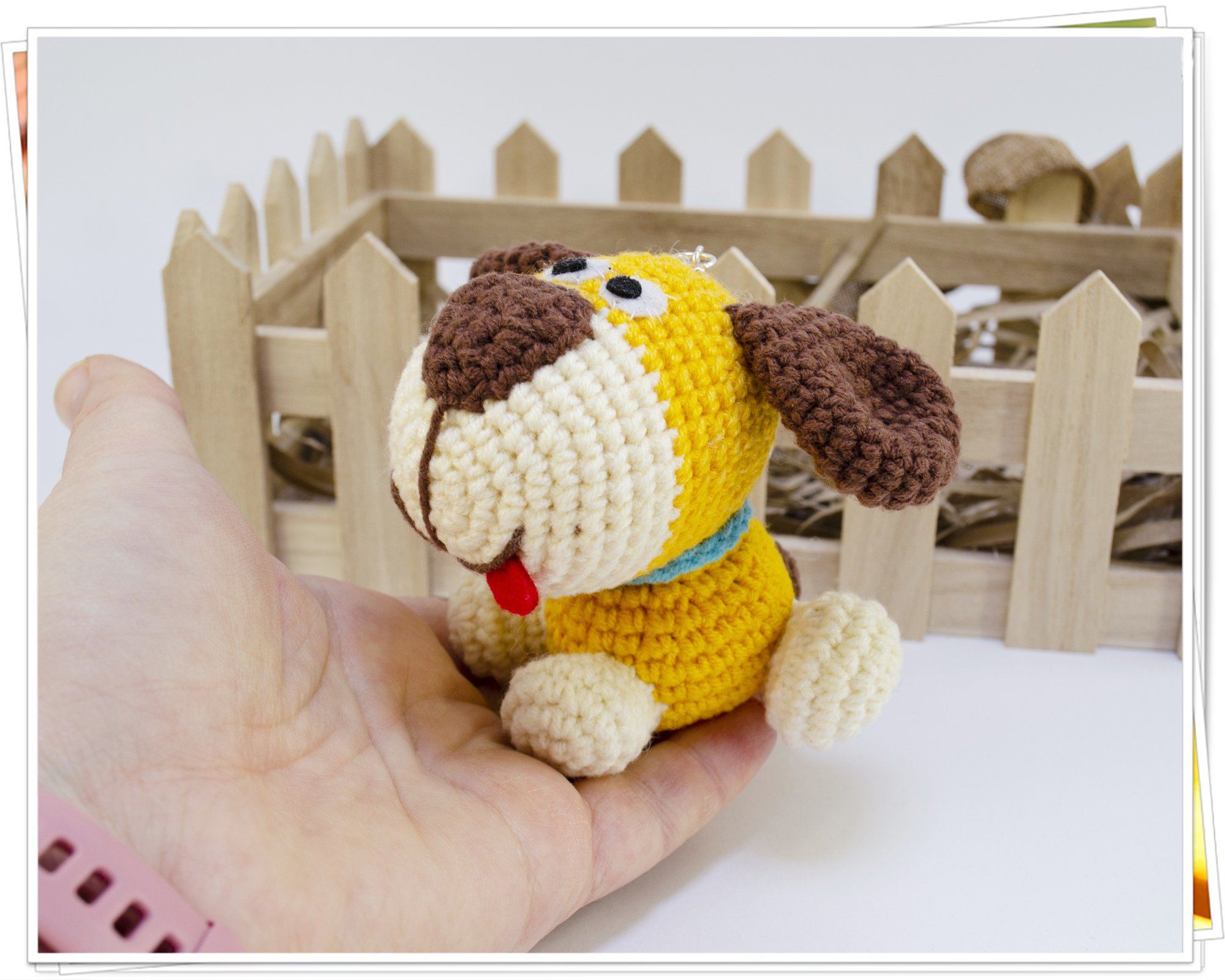 Crochet Puppy Keychain - Image 5