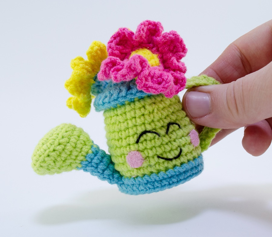Amigurumi Mini Watering Can with Flowers - Image 4