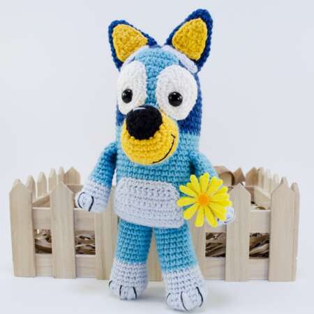 Blue Puppy Crochet Pattern/Heeler Puppy Dog Crochet Pattern/Amigurumi Australian Cattle Dog